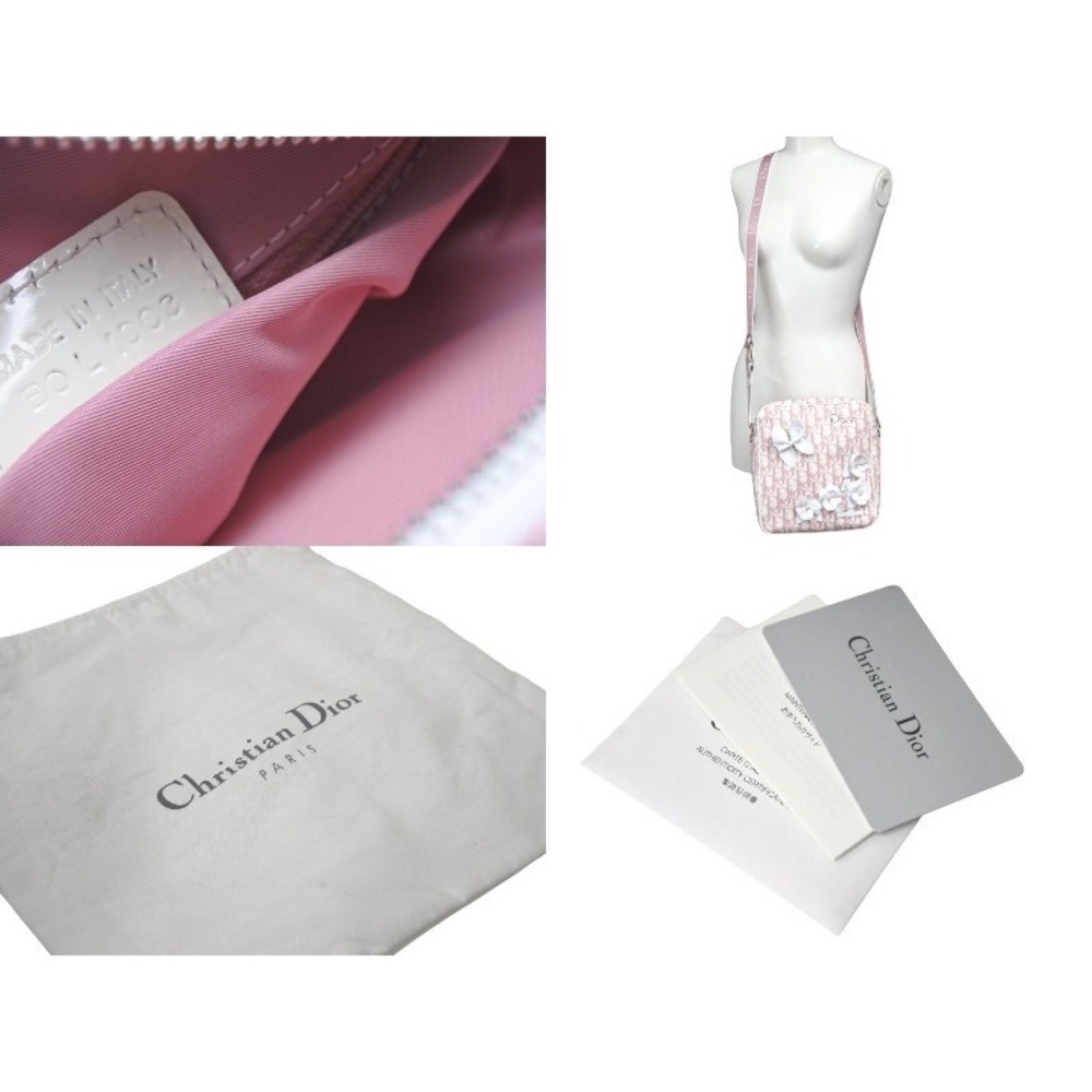 Dior rhinestones Trotter Christian shoulder bag pink - Picture 10 of 10
